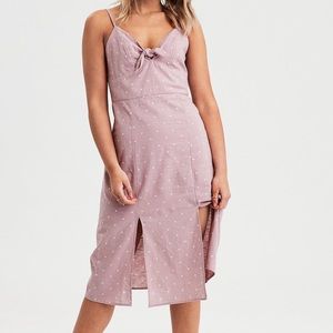 American Eagle Polka Dot Midi Dress